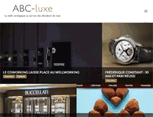 Tablet Screenshot of abc-luxe.com